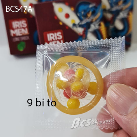 Bao cao su Iris-Men 9 bi to dọc thân độc đáo nhất - (BCS47A)