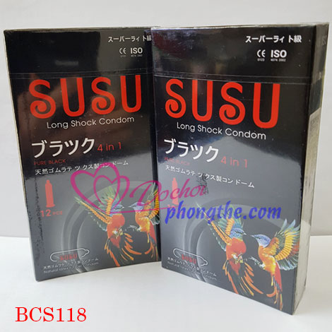 1. Bao cao su kéo dài thời gian SuSu Long Shock - Nhật Bản - (BCS118)