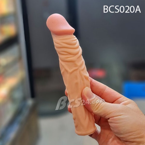 Bao cao su đôn dên gân nổi LoveToy nối dài 6cm - (BCS020A)