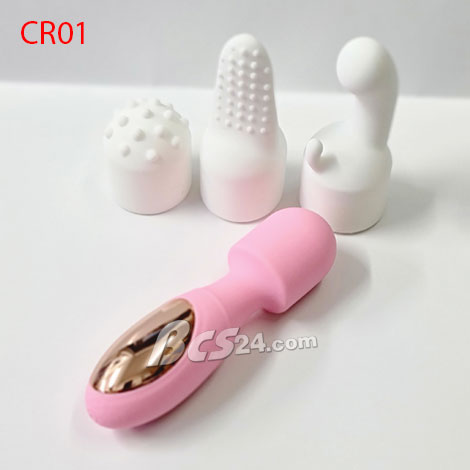 Máy rung vùng kín mini cùng 3 đầu phụ thay đổi cuộc chơi