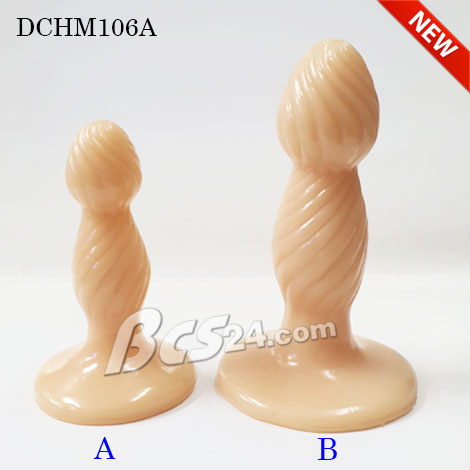 Dụng cụ kích thích hậu môn silicone xoắn mềm