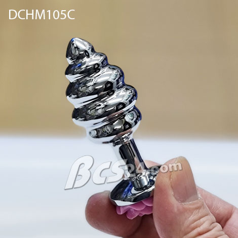 Phích cắm hậu môn xoắn inox